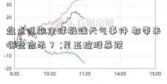 盘点近期全球极端天气事件 都带来哪些启示？ ;星亚控股暴跌 