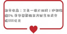 期市收盘：又是一根大阳线！沪银涨逾5% 单华策影视东方财富日成交近000亿元