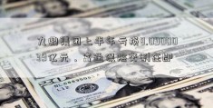 九鼎集团上半年亏损8.0900039亿元，富通保险交割在即