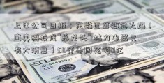 上市公司日报：东数西算概念火爆！直真科技成“总龙头” 格力电器又有大消息！50齐鲁同花顺0亿