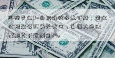 国际黄金和白银价格收盘下跌：黄金价格跌破00美元关口，白银大通速配期货下跌超过3％