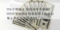 15%个股破发 券商战投亏损近5000万今日股市行情查询！这些公司上市以来却涨超5倍