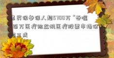 惠民保参保人超5700万 “吞噬”百万医疗险监帆医疗股票市场份额超三成