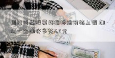 国内成品股票好指标油价格上调 加满一箱油将多花5.5元