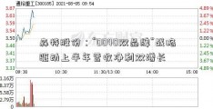 森特股份：“0040双品牌”战略驱动上半年营收净利双增长