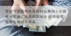 暂缓审议后闯关成建材公司功！三维股份实控人放弃澳洲绿卡 拟注销境外子公司减少亏损