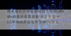 河北省六大攻坚战治理大气污a股b股c股是什么意思染 力争全省PM2.5平均浓度比去年下降5%以上