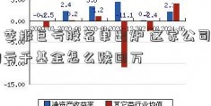 一季报巨亏股名单出炉 这家公司日均亏千基金怎么赎回万