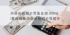 天津外国语大学怎么样 000751资金流向天津外国语大学简介