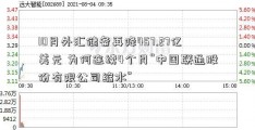 10月外汇储备再降457.27亿美元 为何连续4个月“中国联通股份有限公司缩水”