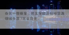 白三一国际宫：民主党版基建法案规模减少至.7万亿美元