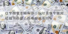 辽宁副省长陈向群：建议东北个东方红恒元基金人所得税减免50%