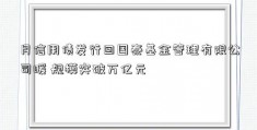 月信用债发行回国泰基金管理有限公司暖 规模突破万亿元