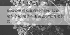 全球公司债务总额跳升12% 新增债务多达1证券从业视频教程万亿美元