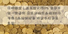 美股掘金｜亚马逊大涨0% 获华尔街一致看好 美页岩油行业扭转0年亏损 Q业绩创纪录 股票手续费怎么算; 