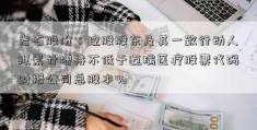 岩石股份：控股股东及其一致行动人拟累计增持不低于迈瑞医疗股票代码财报公司总股本%