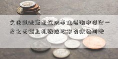 文化遗址应正在城市化海潮中保留一席之无锡上机数控股份有限公司地