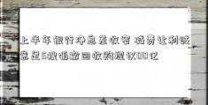 上半年银行净息差收窄 减费让利诚意足5搜狐撤回收购提议00亿