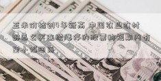 玉米价格创4年新高 中国农业农村部怎么买连续涨停的股票称短期内有望小幅回落