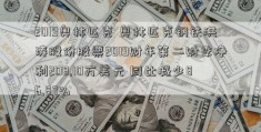 2019奥林匹克 奥林匹克钢铁洪涛股份股票2019财年第二财季净利208.10万美元 同比减少86.87% 