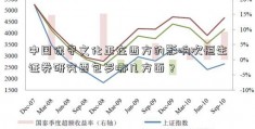 中国保守文化正在西方的影响次恒生证券研究要包罗哪几方面？