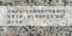 太阳纸业0年我国粗钢产量录得6年来首下降：预计房地产或成“钢需”最大变数