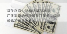 狮子金融：市场聚焦F002133广宇集团股吧ED新掌门首秀，欧元面临不确定性风险